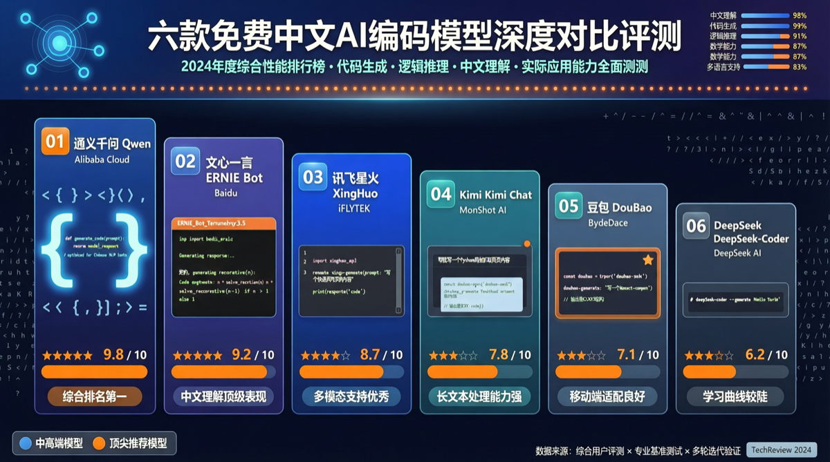 6 款免费国产 AI 编程模型实测：不用花钱也能写出好代码