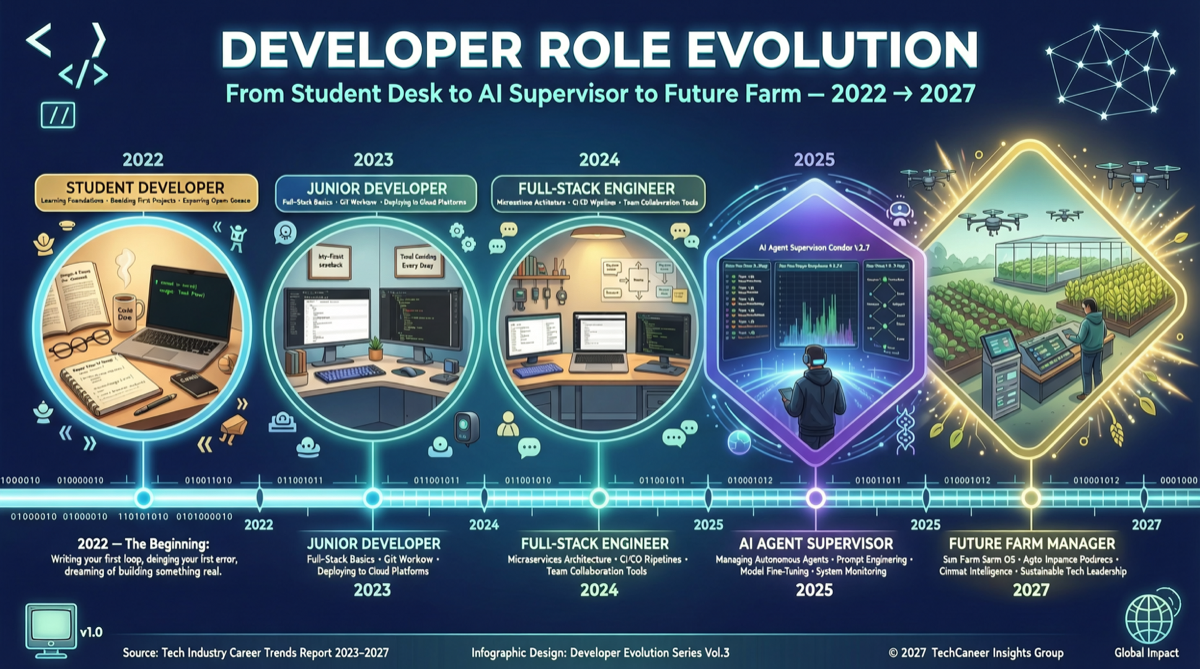 2022年学生から2026年AIエージェントの世話役へ：開発者役割の進化を記したウイルスツイートが業界に共鳴