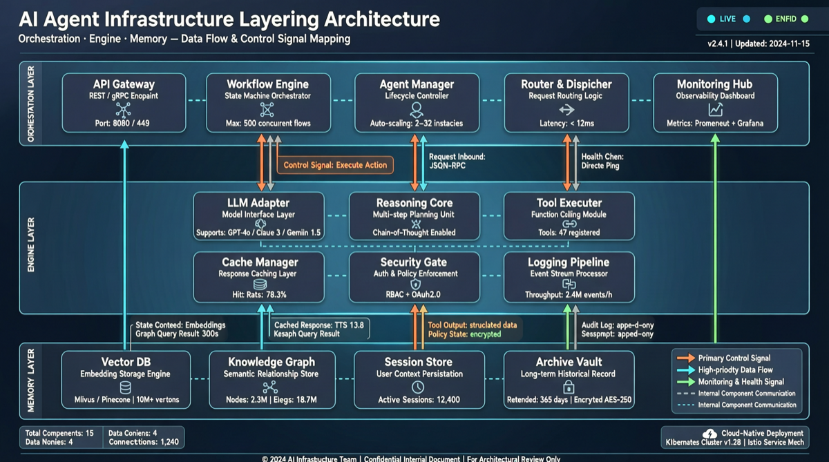 AI Agent Infrastructure Is Layering: Orchestration, Engine, and Memory - A Three-Tier Pattern Emerges