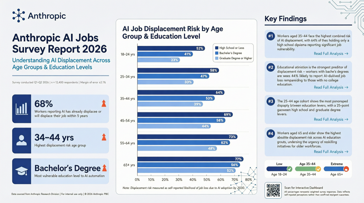 Anthropic 发布 81,000 人就业调查报告：AI 正在替代高薪白领，而非底层岗位