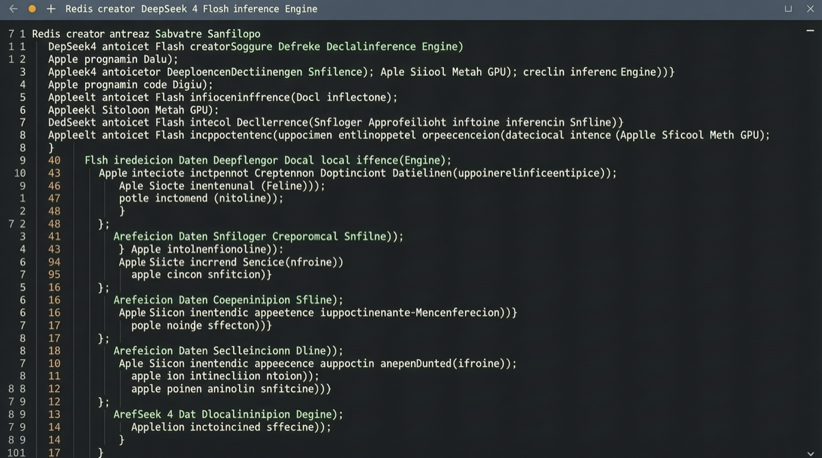 Redis Creator antirez Hand-Wrote a DeepSeek 4 Flash Metal Inference Engine in C