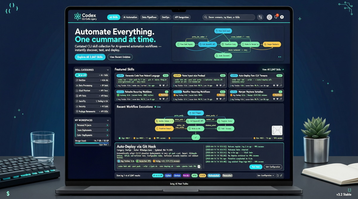 awesome-codex-skills：ComposioHQ 整理的 Codex 技能大全，4700 星标的实战工作流库