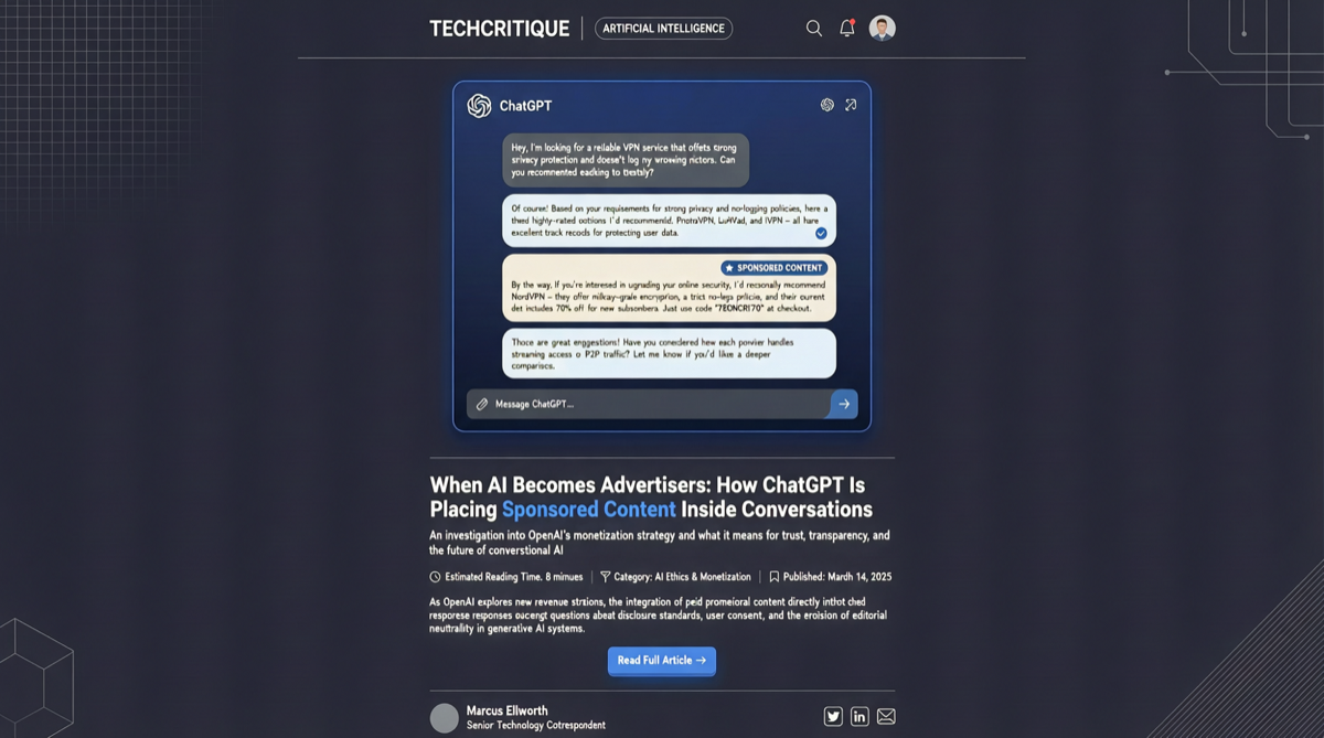 ChatGPT 正式投放广告：从 Peloton 争议到 Criteo 合作的全景复盘