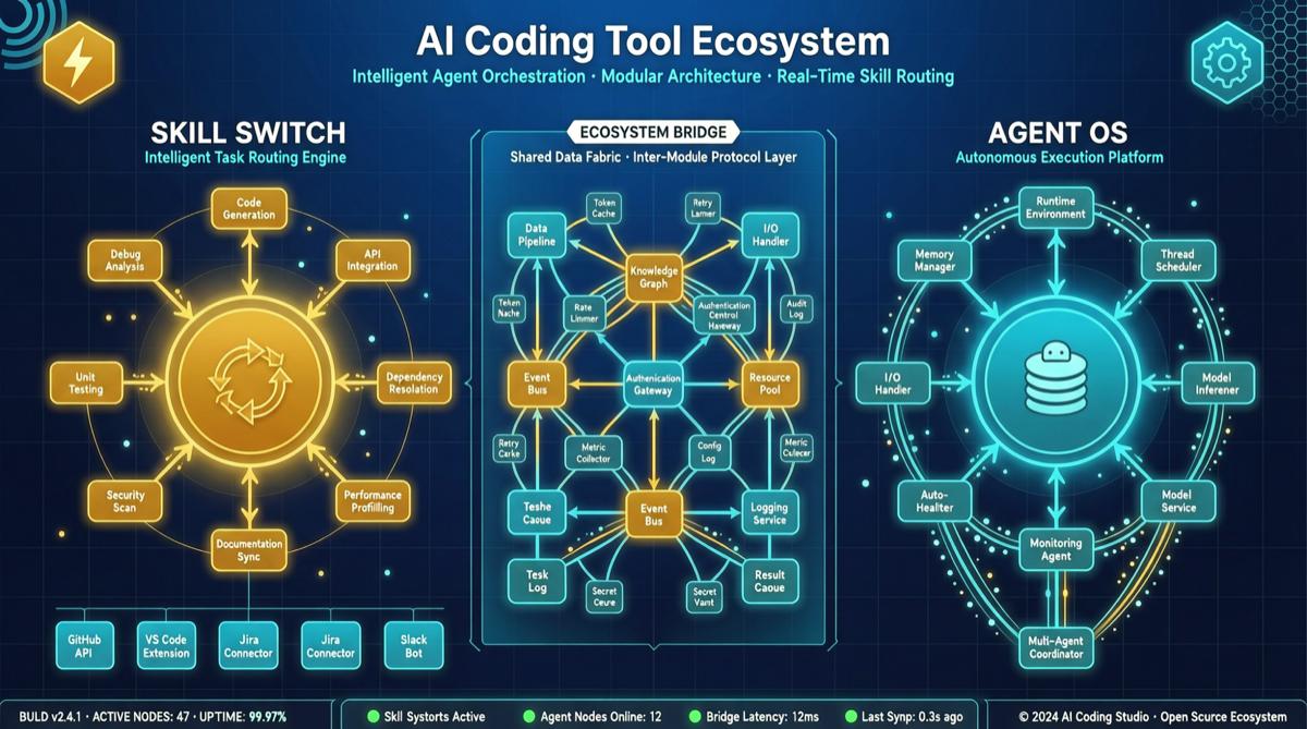 AI Coding Tools Are Growing the Same Skeleton: Skills, Switches, and Agent OS