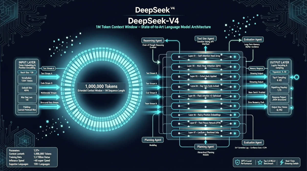DeepSeek V4 正式发布：100 万 Token 上下文 + 地狱级定价，Agent 生态的免费午餐来了