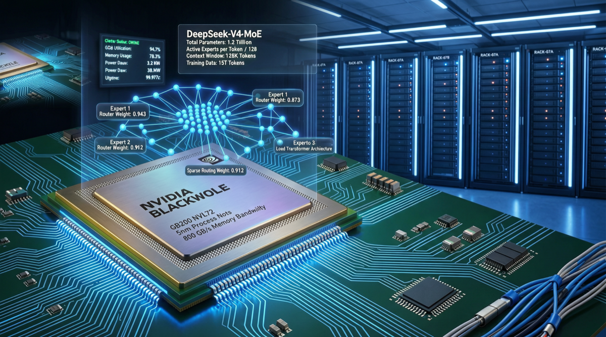 DeepSeek V4 登陆 NVIDIA Blackwell：1.6T MoE 模型推理成本骤降 20 倍