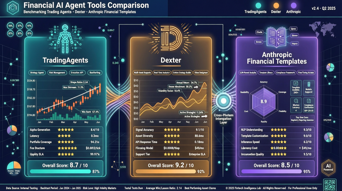 Financial AI Agent Tools Compared: TradingAgents, Dexter, and Anthropic Templates - Which to Choose