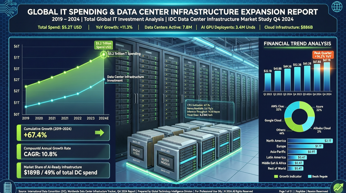 Gartner Forecasts $6.31 Trillion Global IT Spending in 2026: Data Center Systems Up 55.8%