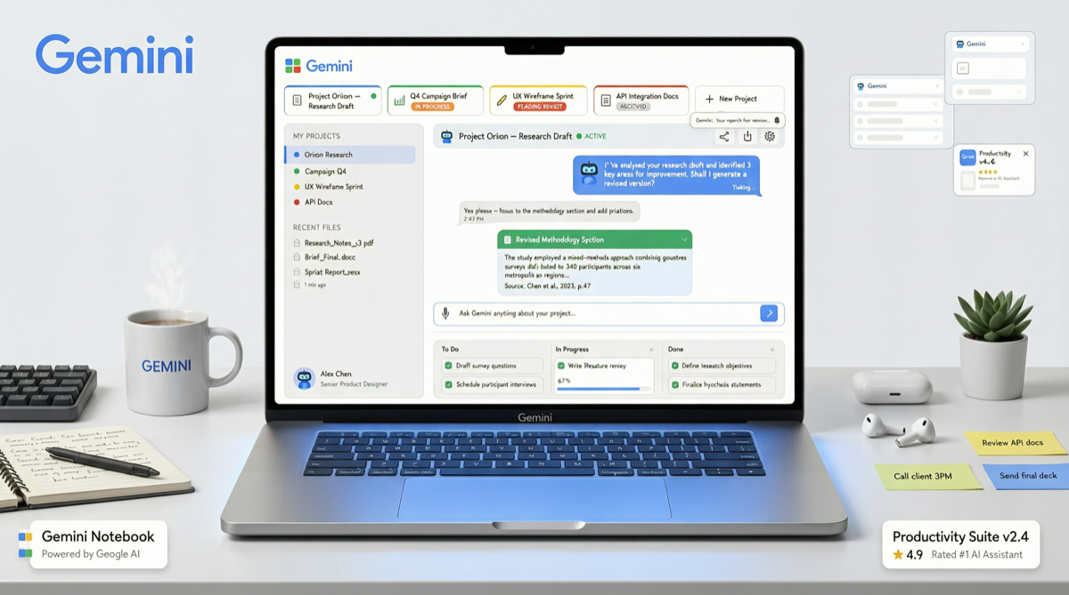 Google Quietly Released 7 Gemini Updates: Project Notebooks Is Reshaping AI Workflows