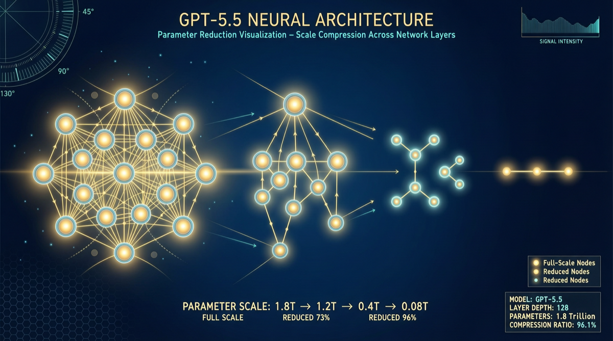 GPT-5.5 参数量重估：从 9.7T 到 1.5T，OpenAI 更小模型更强性能的信号