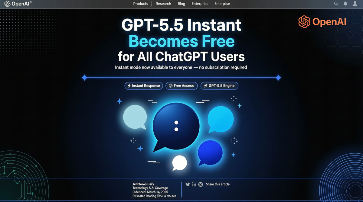 GPT-5.5 Instant 全员免费：ChatGPT 终于学会了闭嘴