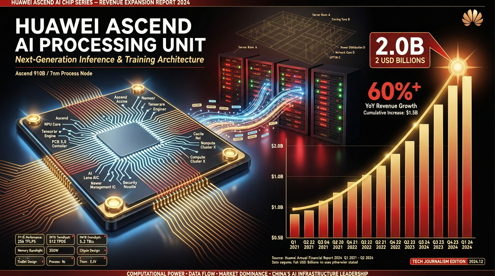 华为 Ascend AI 芯片今年收入预计暴涨 60%，冲向 120 亿美元