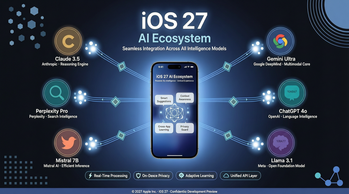 iOS 27 开放第三方 AI 模型：Apple Intelligence 从封闭走向生态平台
