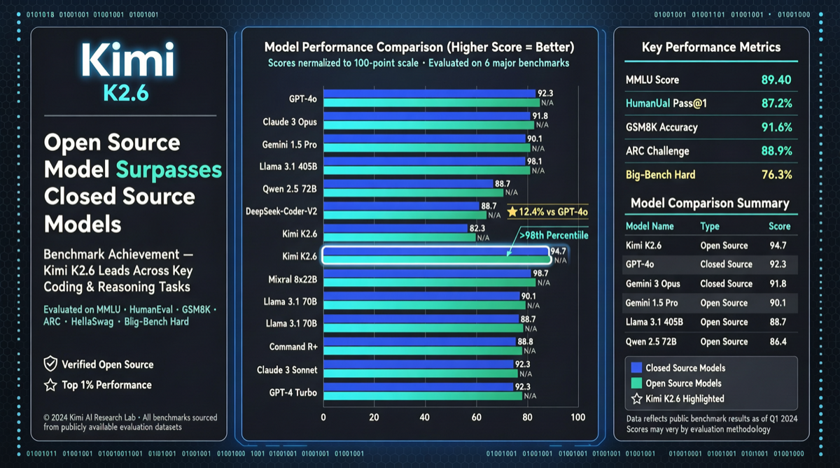 Intel | Kimi K2.6 Tops SWE-Bench Pro — $0.80 Open-Source Model Defeats $25 Closed-Source Rivals