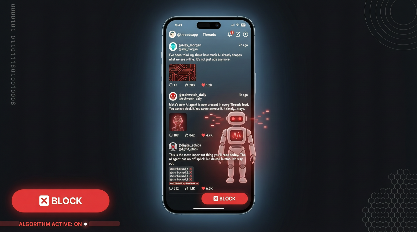 Meta 不让你在 Threads 上屏蔽 AI 账号：这次用户连拒绝的权利都没有了