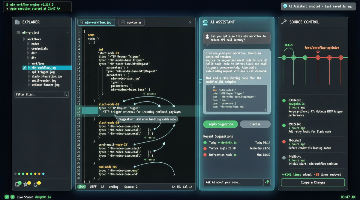 n8n Atom：用 VS Code 像写代码一样管理自动化工作流