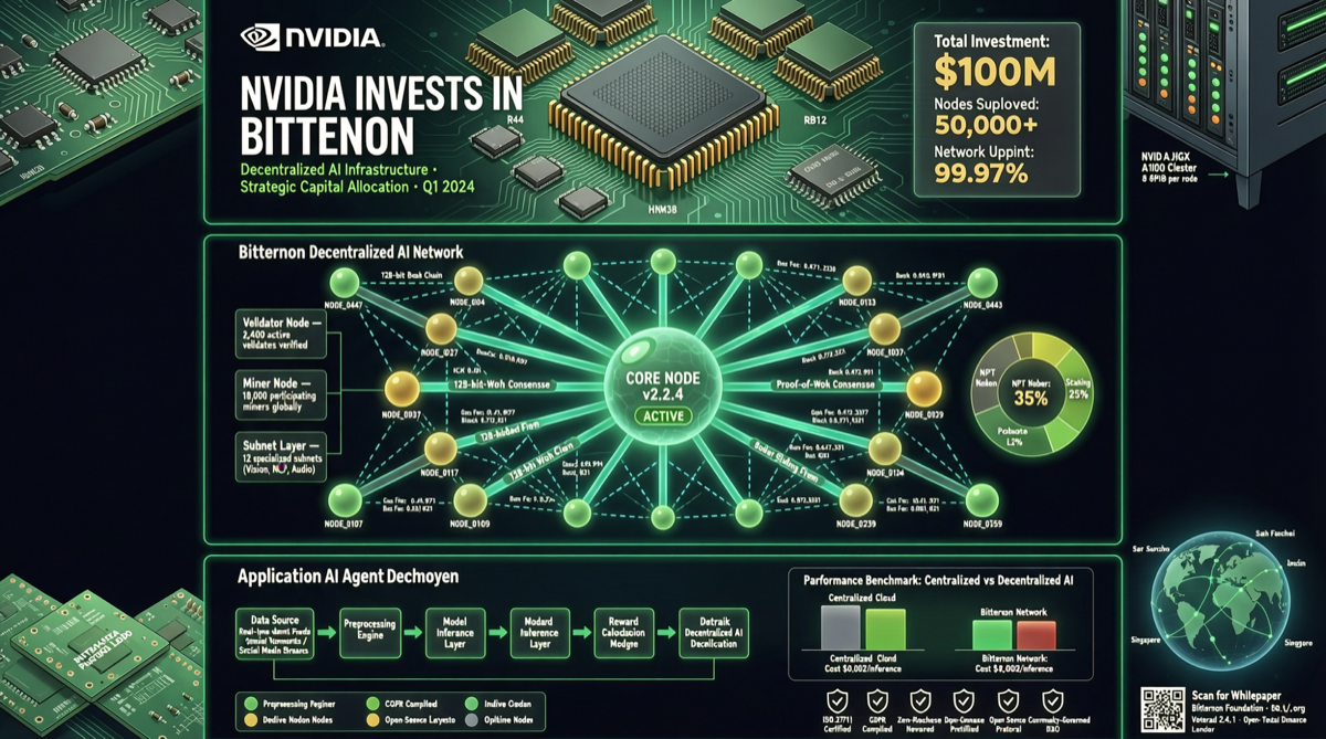 Nvidia Q1 2026 重仓 $4.2 亿押注 Bittensor/TAO：去中心化 AI 网络获芯片巨头背书