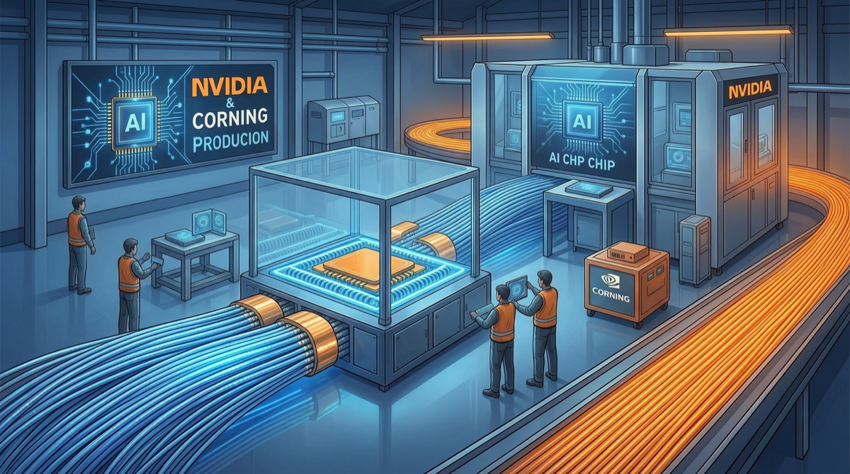 NVIDIA联手Corning在纽约州启动AI基础设施制造大扩张