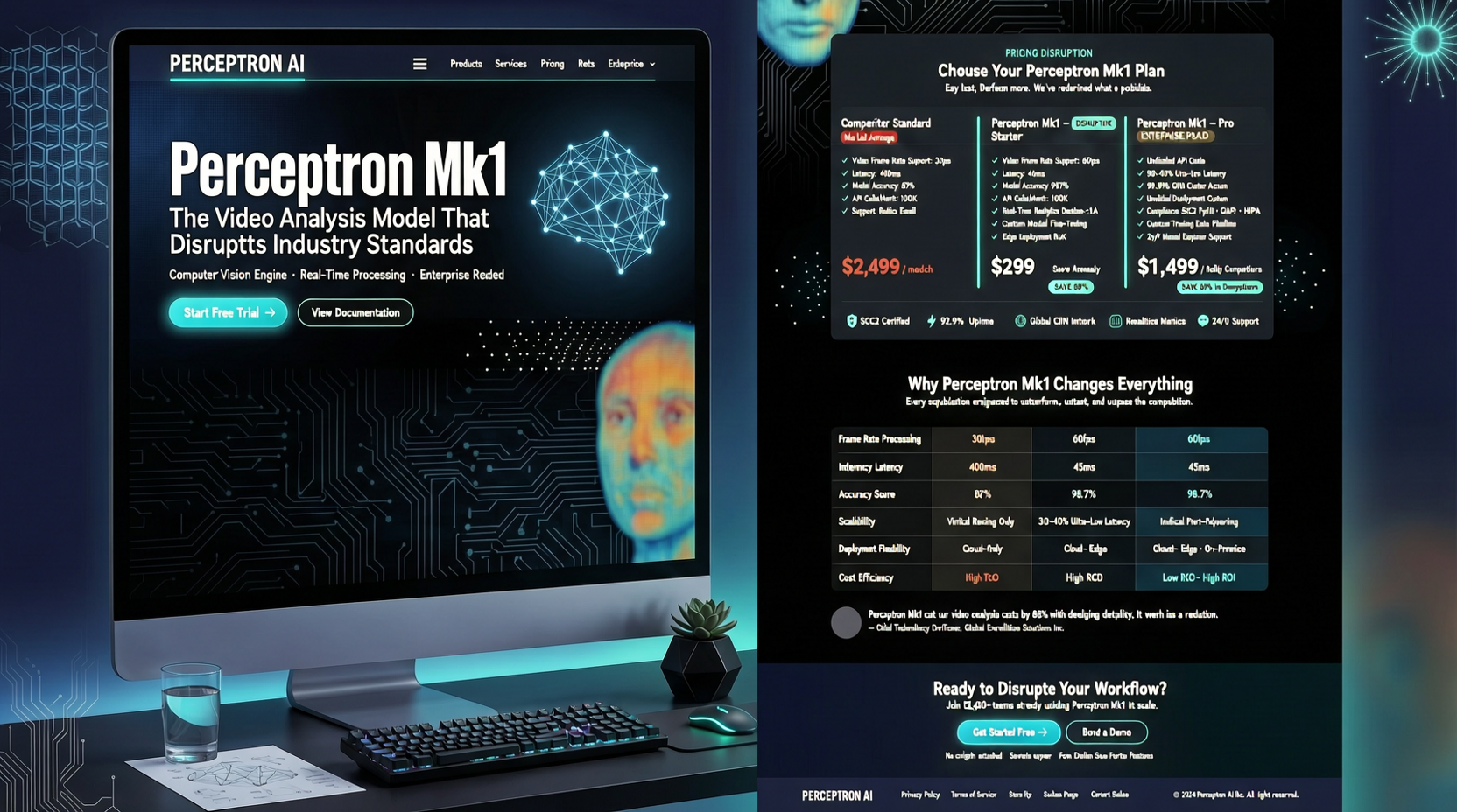 Perceptron Mk1 把视频分析模型的价格打到了 1/10，但真正的故事不在价格