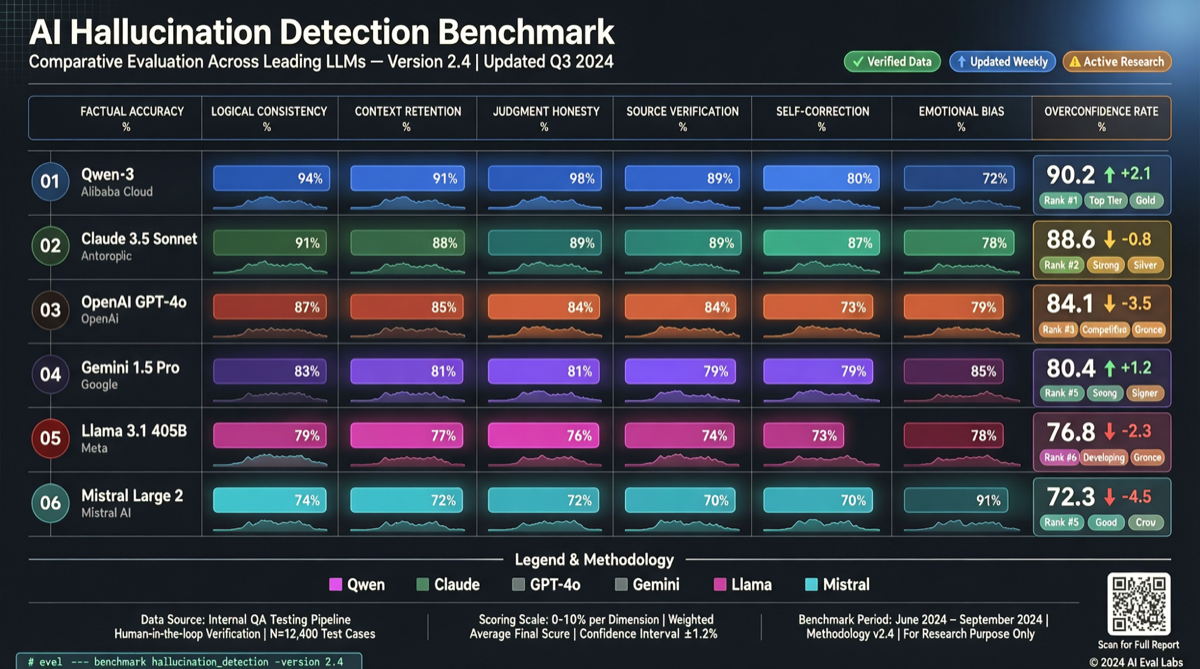 Qwen 3.6 Max BS Benchmark 评测：反幻觉能力超越所有 OpenAI 模型