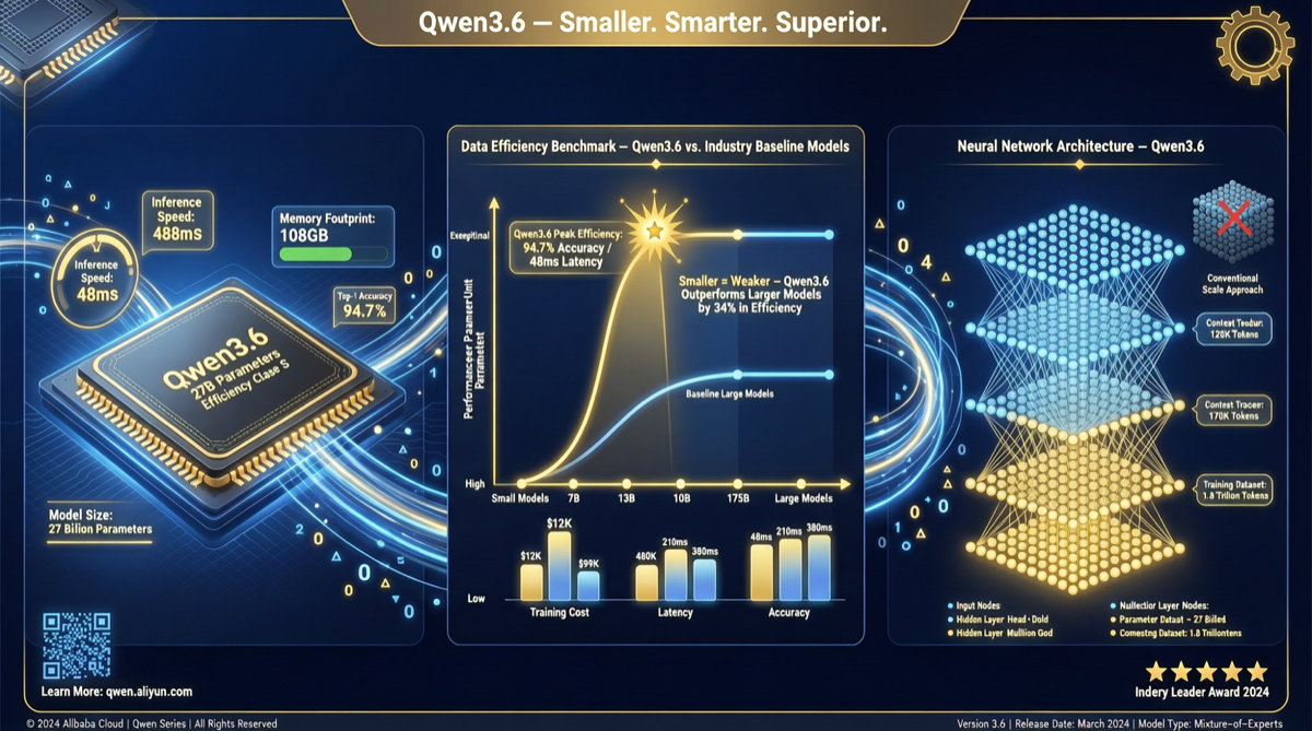 Qwen3.6 27B бьёт выше своего веса: как модель на 27B догоняет 284B в Intelligence Index