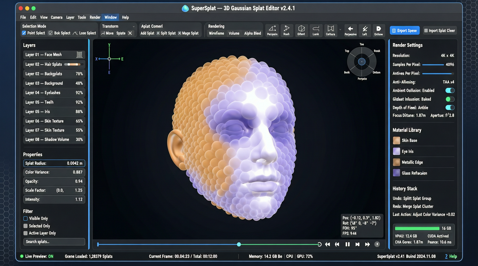 SuperSplat：3D Gaussian Splat 编辑器，开源社区的空间计算新工具