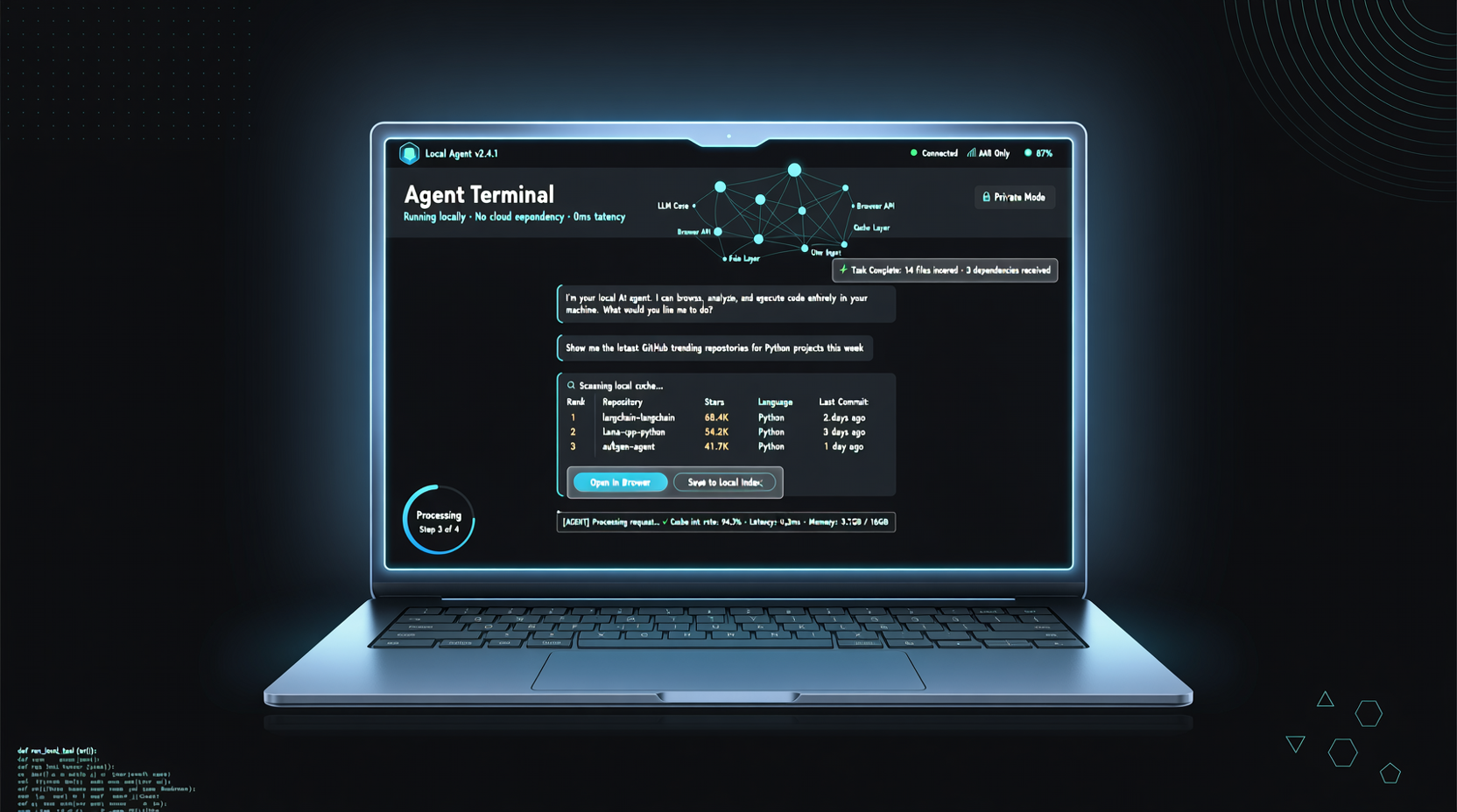 WebBrain：8GB 显存就能跑的本地浏览器 Agent，Qwen3.5-9B int4 驱动，零 API 费用