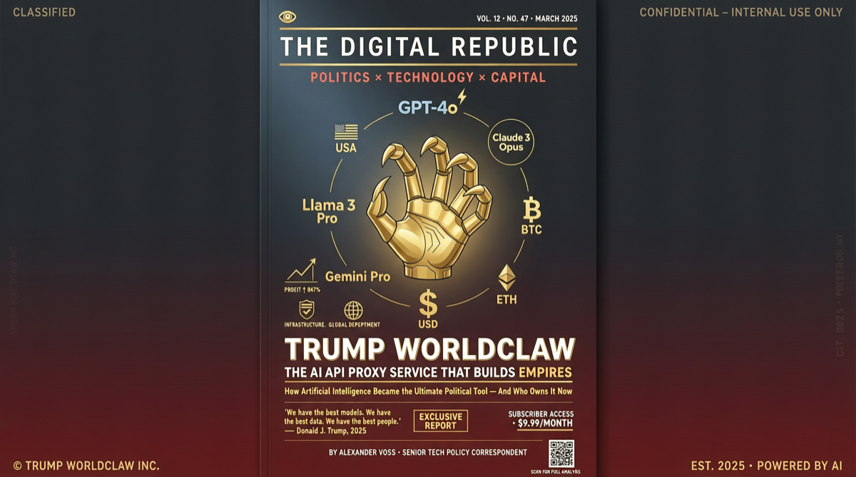 WorldClaw Launches: Trump's AI Relay Hub, 300+ Models at 30% Off, Buy API Get a Mar-a-Lago Lottery Ticket